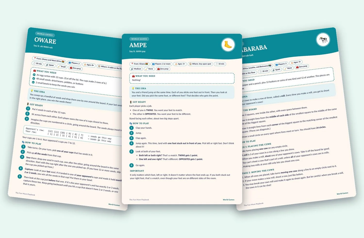 Pages from the Playbook: games from around the world