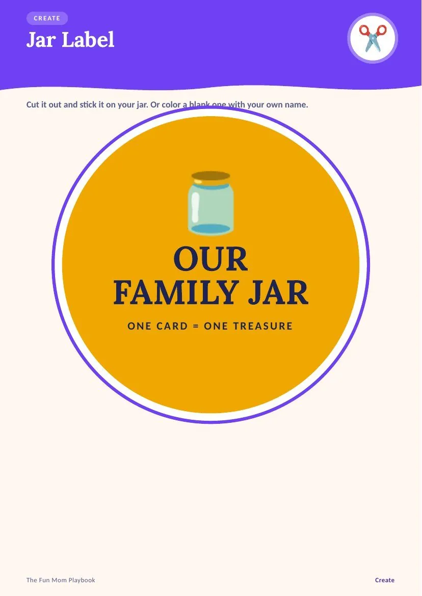 Family Jar label
